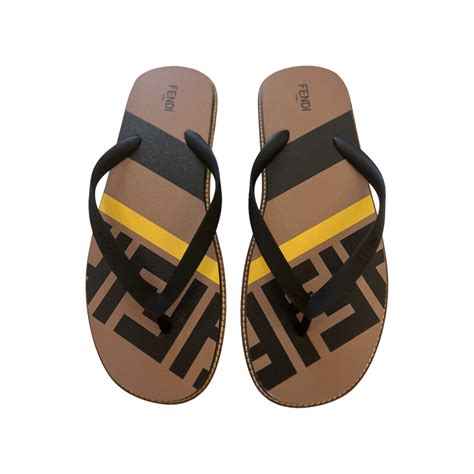 fendi mens slippers|fendi flip flops men.